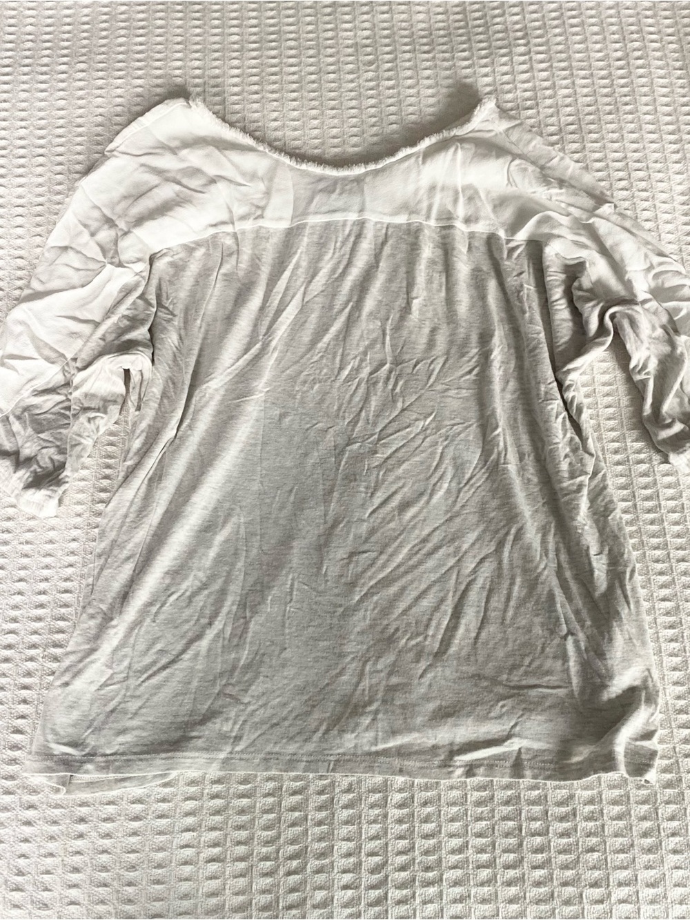 dolan grey and White Scoop Neck Lightweight Top XL